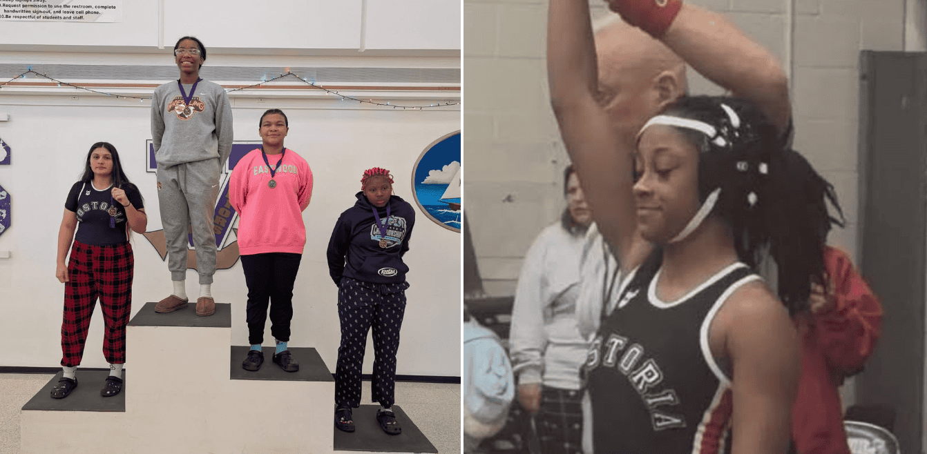 Fostoria athletes celebrating achievements in local sports events.