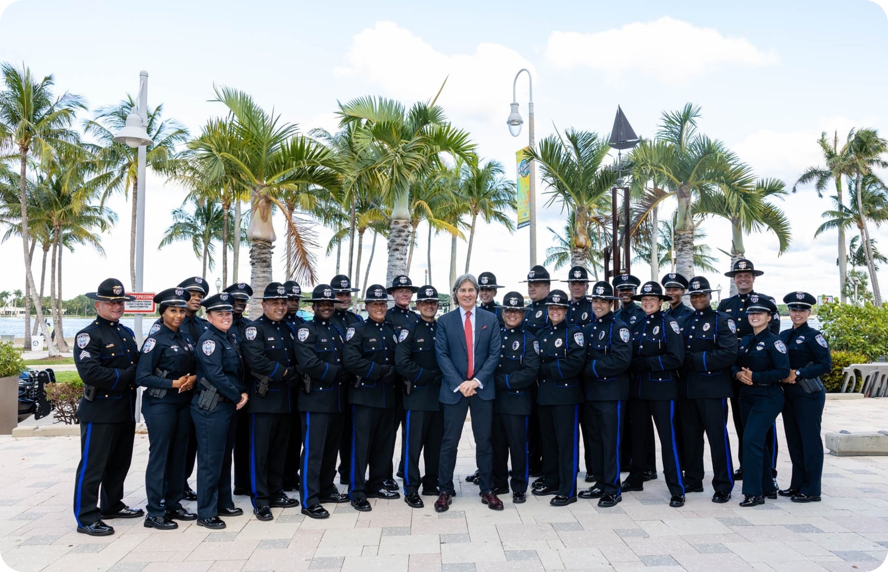 Bill Bone and Police Officers of the West Palm Beach Police