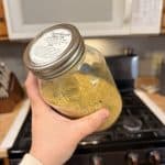 homemade chicken bouillon dry mix in mason jar