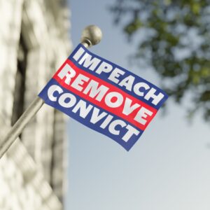 Impeach Convict Remove Flag, Anti Trump