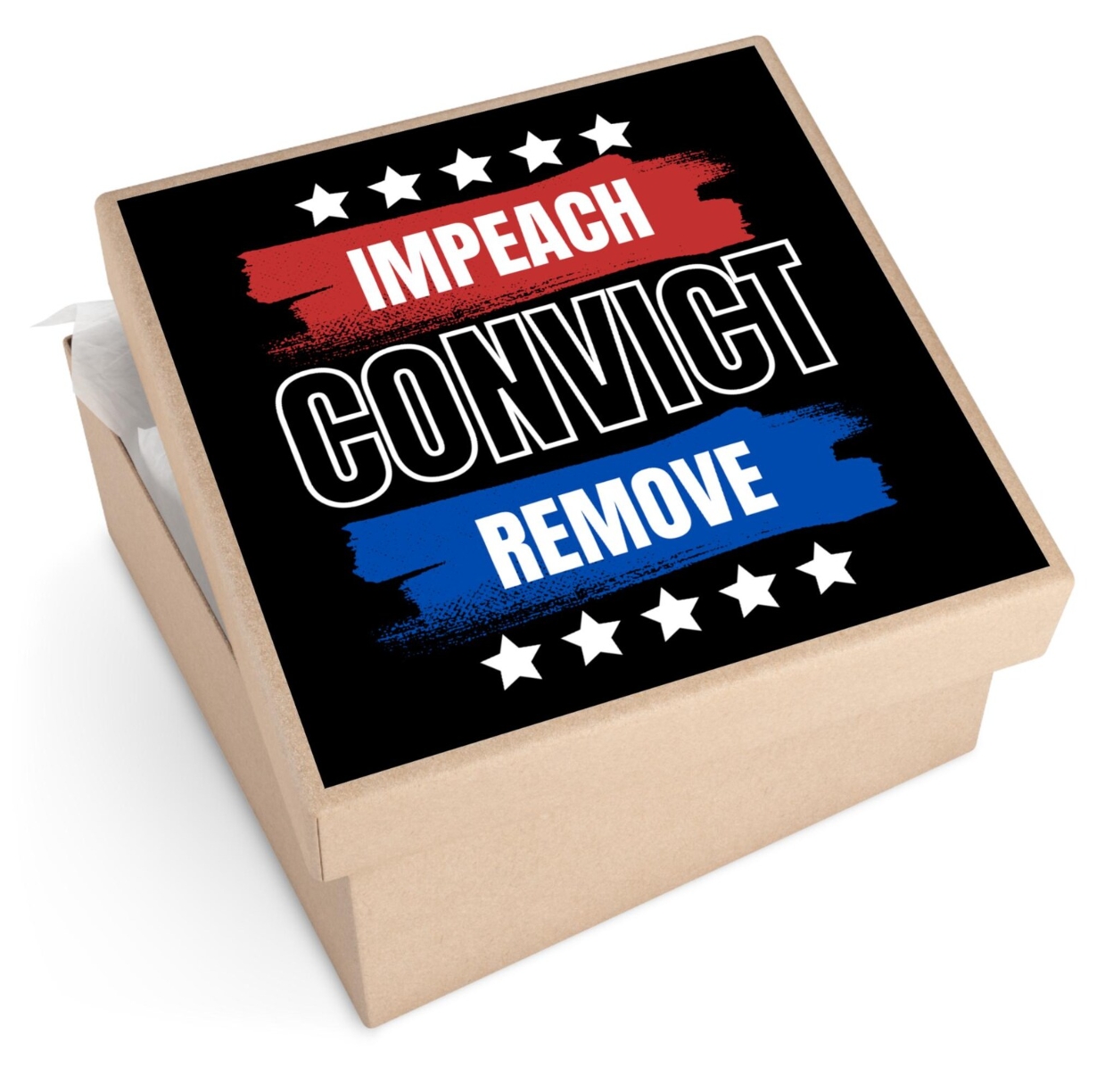 Impeach Convict Remove Sticker Anti Trump Anti Fascist