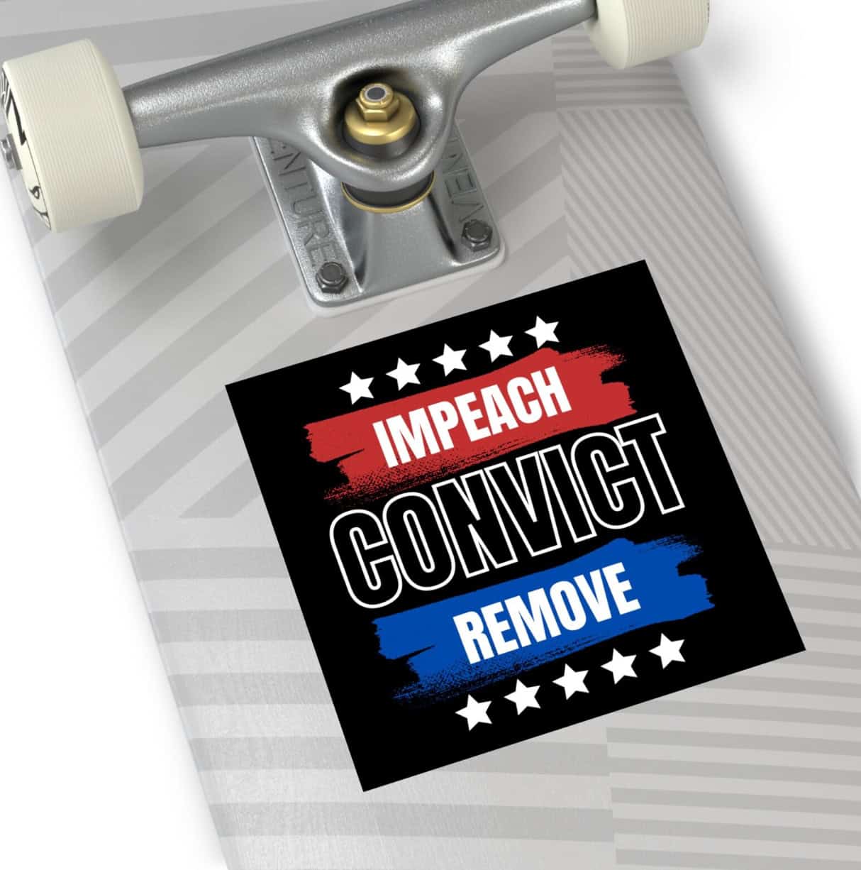 Impeach Convict Remove Sticker Anti Trump Anti Fascist