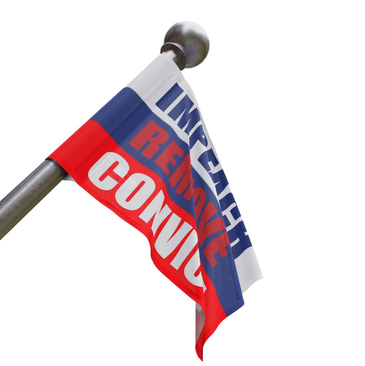 Impeach Remove Convict Flag , Anti-Trump , Anti Maga
