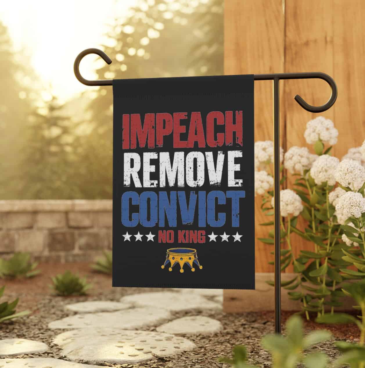 No Kings Impeach Remove Convict Flag, Anti-Trump