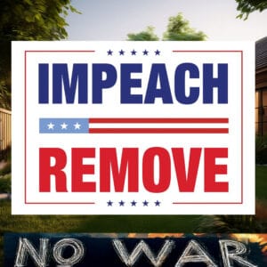 No Kings Impeach Remove Convict Sign