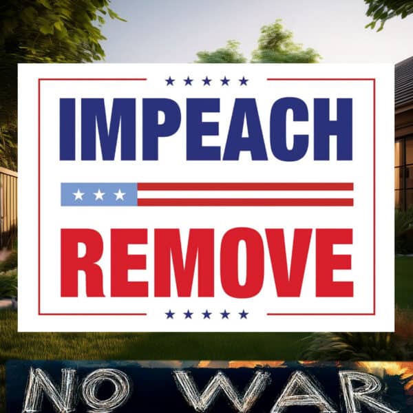 No Kings Impeach Remove Convict Sign