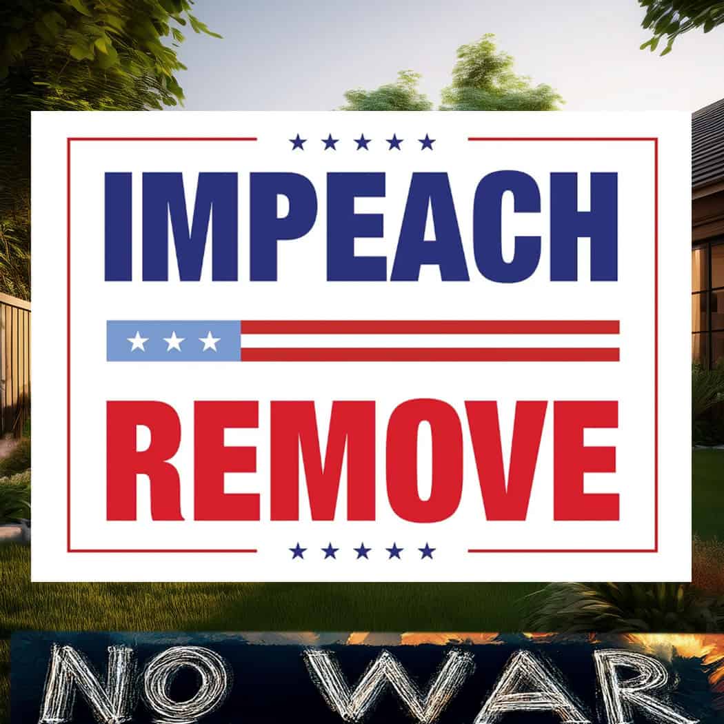 No Kings Impeach Remove Convict Sign