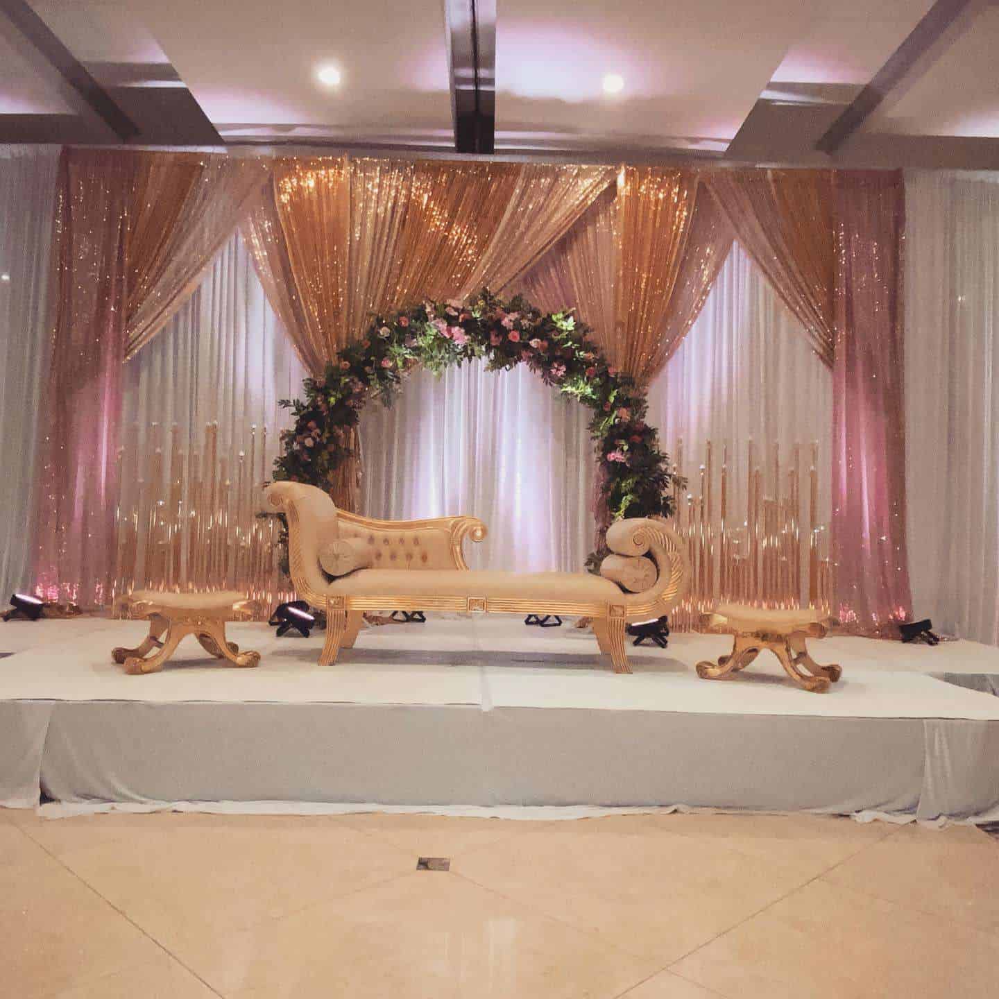 An Indian wedding reception at The Imperial House