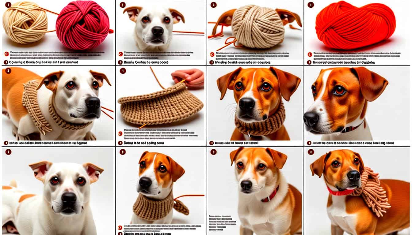 3 Easy and Free Knitting Patterns for Dog Snoods