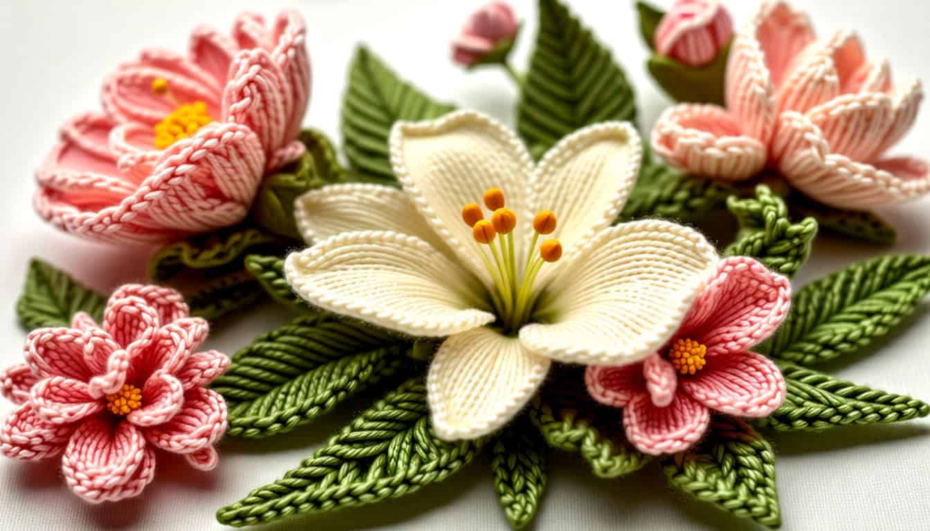 Making a Lily: Easy Free Knitting Pattern