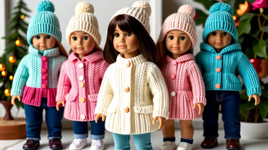Knitting Patterns for Doll Outerwear