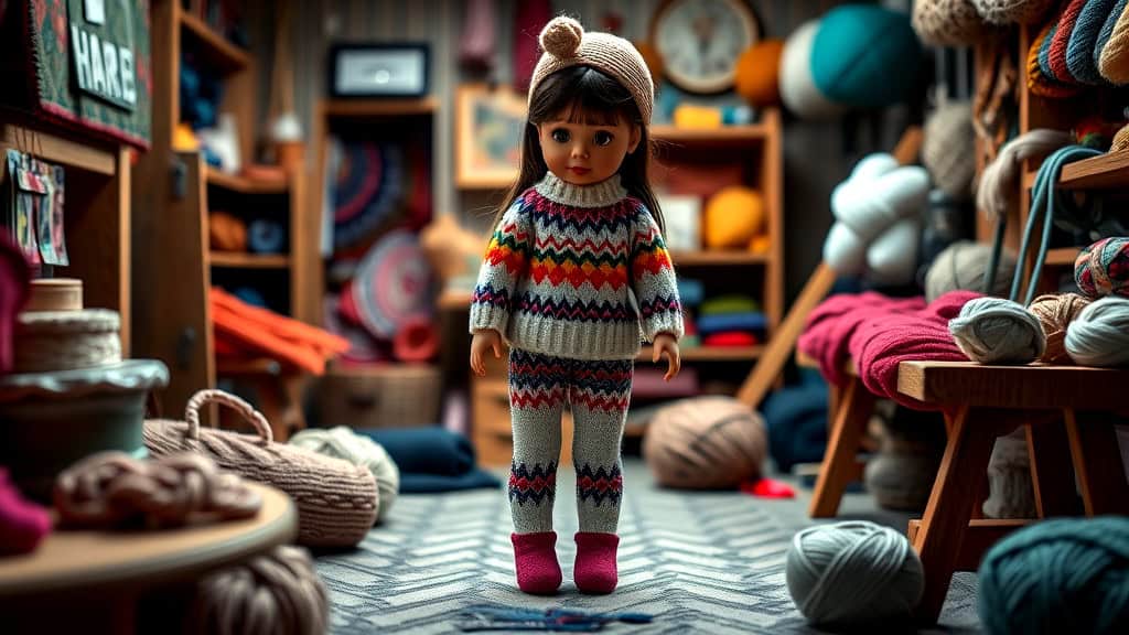 Fair Isle Knit Leggings
