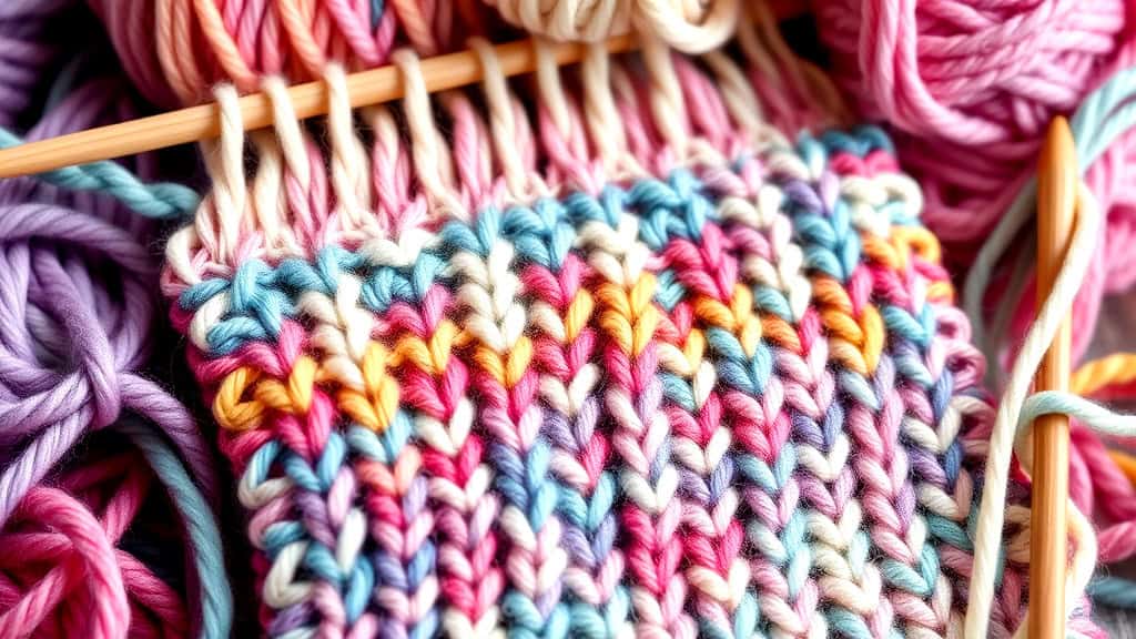 2 Color Slip Stitch Knitting Patterns
