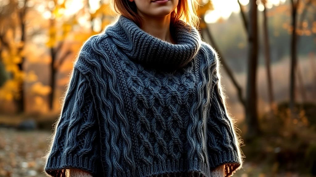 Modern Poncho Knitting Patterns