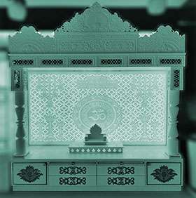 Custom Corian mandir consultation - Free design service