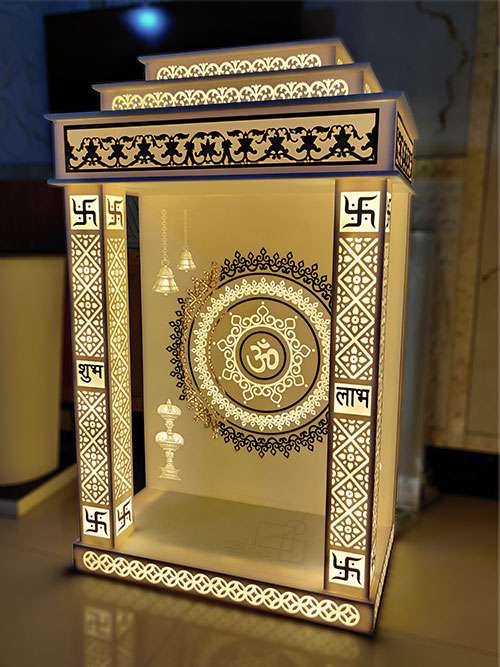 Small Corian Mandirs - Compact Temples for Apartments & Studios