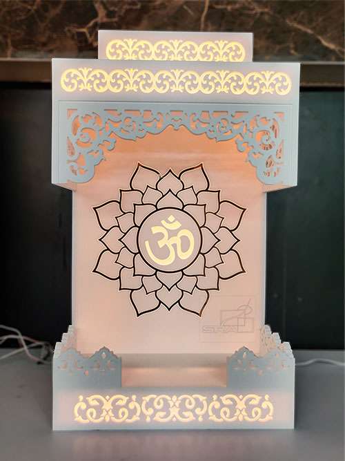 Wall Hanging Mandirs - Elegant Space-Saving Temple Designs