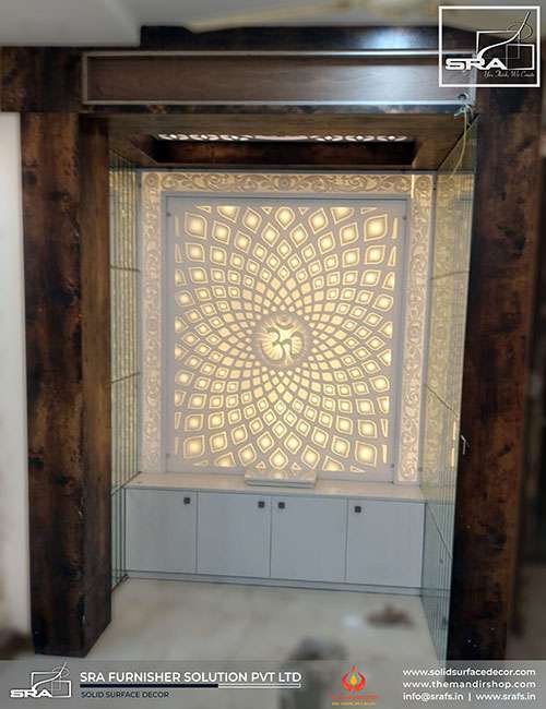 3d Design For Mandir Wall