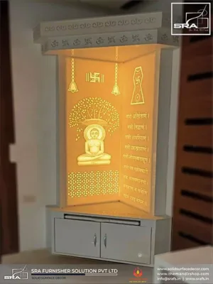 Corner temple design for home and Offices