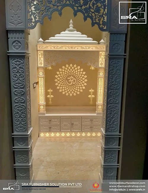 Customize Corian Pooja Temple