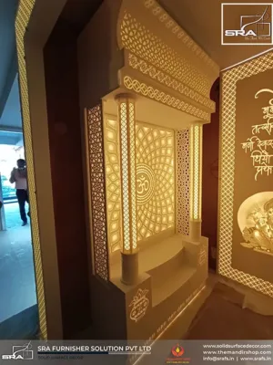 Ganesh Ji Corian Backlit Wall Panel