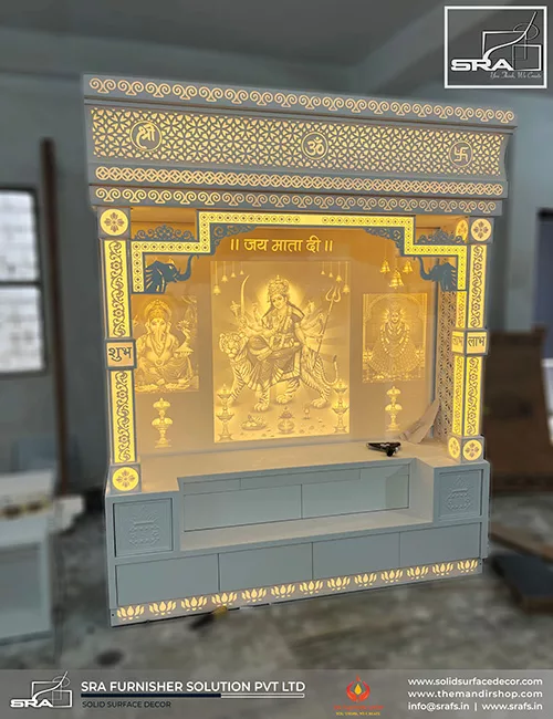 Khatu Shyam Mandir Design In Corian