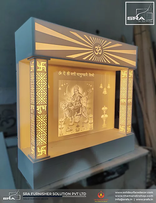 Maa Durga Corian Temple Design