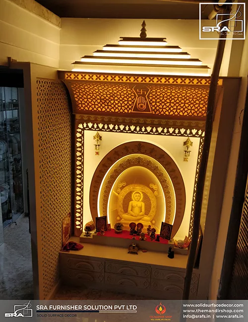 Mahavir Swami Temple Design In Corian
