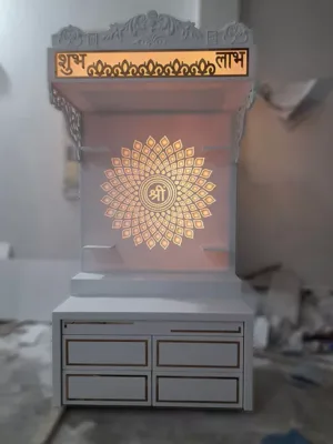 Temple Design Ceiling Without Pillar