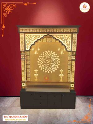 Corian Mandir With Om Design