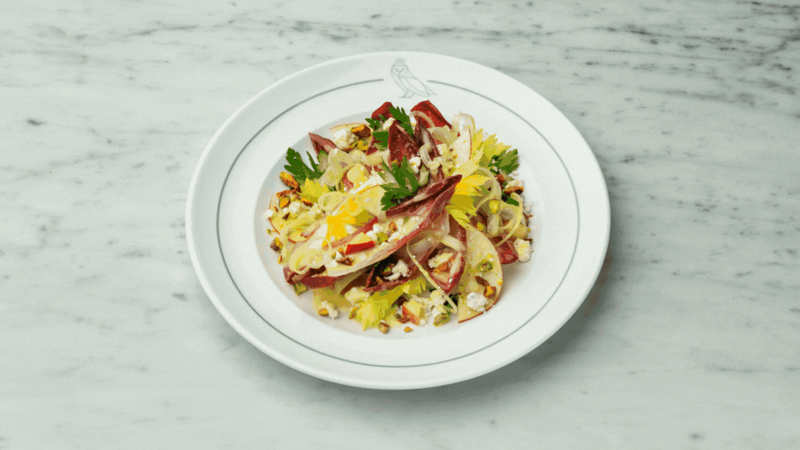 Images of signature dishes, cocktails and spaces