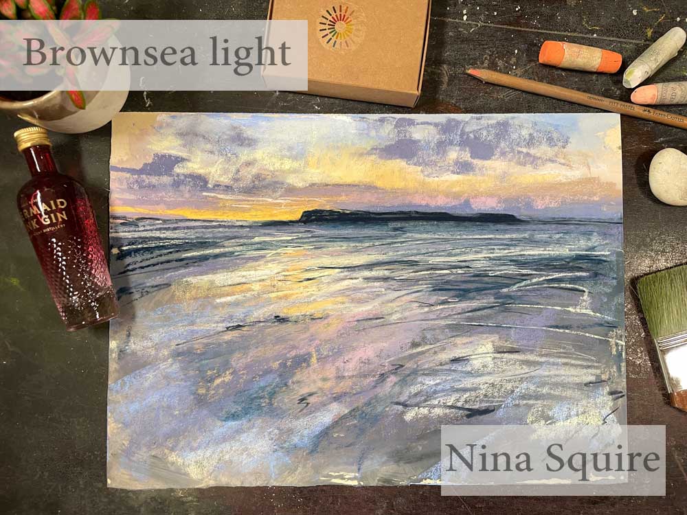 Soft pastel workshop of Brownsea Island