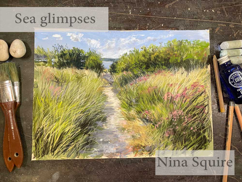 Sea glimpse soft pastel workshop