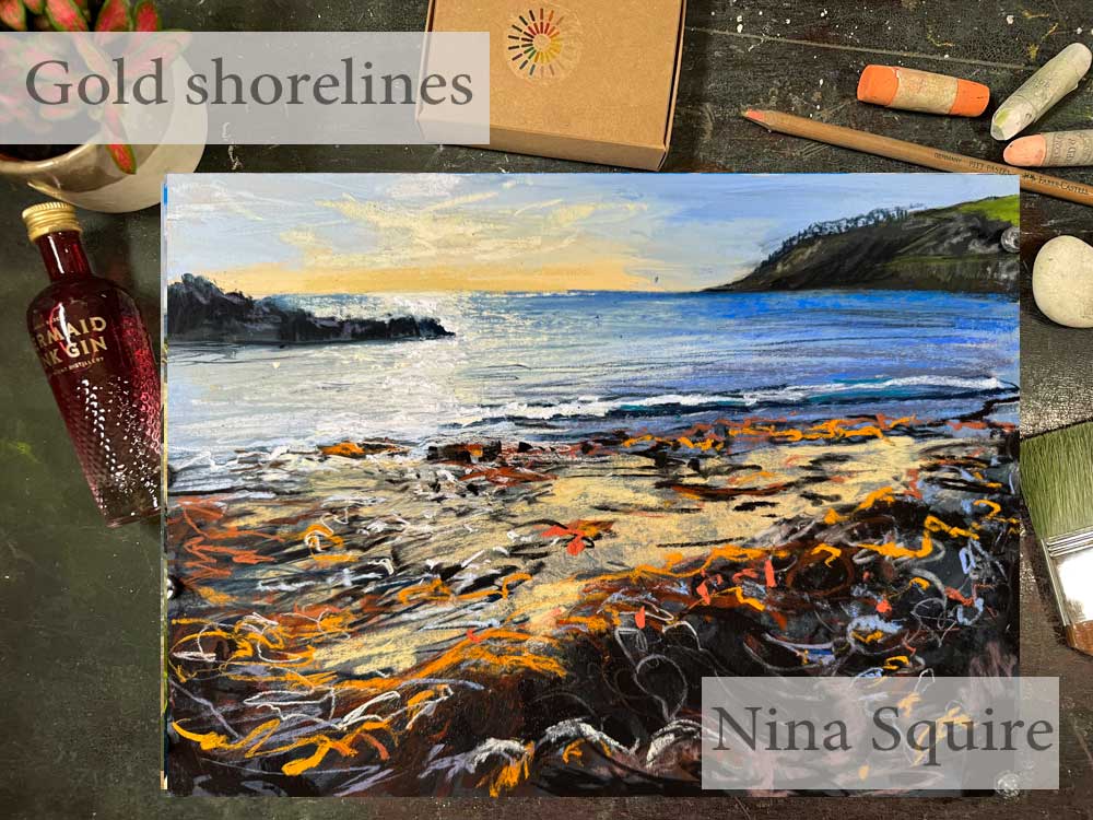 Fotsum and jetsam, seaweed and beach walks in the winter an artwork by Nina Squire