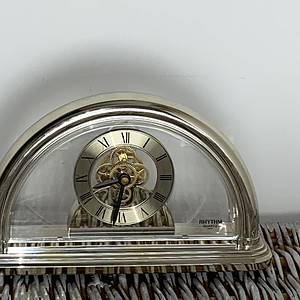 Fabulous vintage table skeleton clock  by Rhythm quartz Working clock made in Japan SOLD