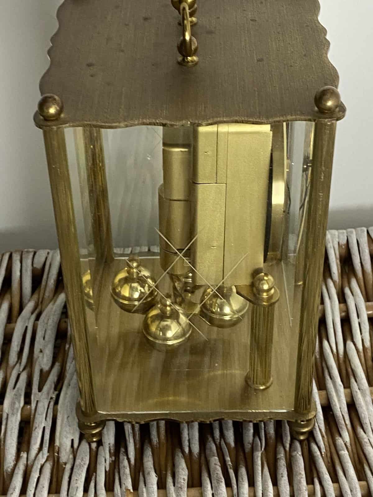 Vintage President Quartz Brass Anniversary Carriage Clock,battery  operated gold tone SOLD - Image 4