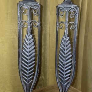 Stunning 1930s Look Metal Candlesticks /candle holders faded hollywood glamour/old Hollywood/gothic pair vintage SOLD