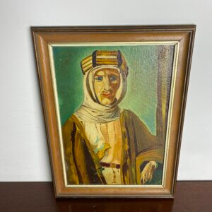 Lawrence of Arabia Oil on Board Vintage Painting smaller size lovely details SOLD