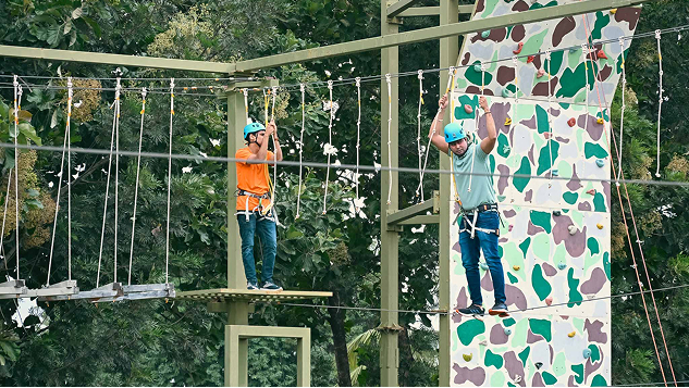 high rope course for team