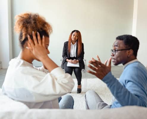 Young adult therapy session navigating life transitions in Sarasota FL