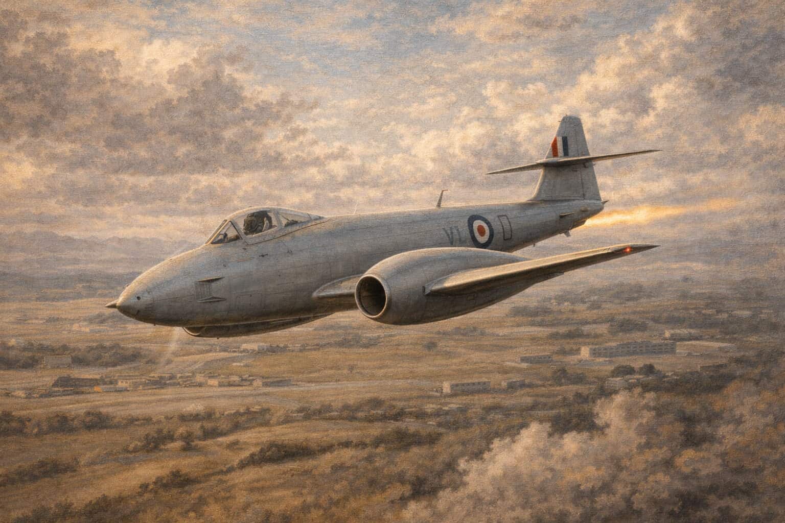 RAF Pilot Sets New Speed Record in the Gloster Meteor