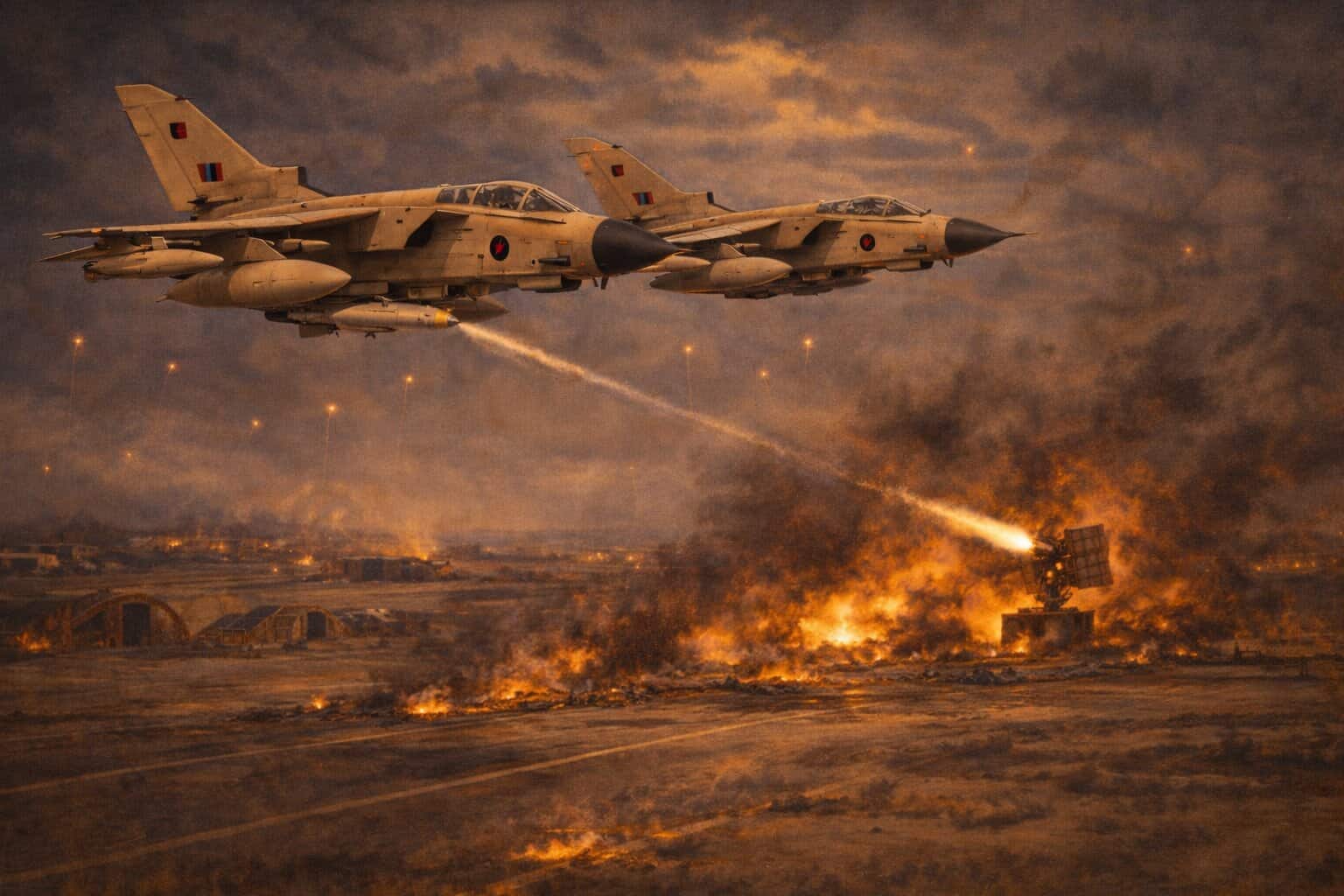 Allied Airfield Attacks Continue in the Gulf War