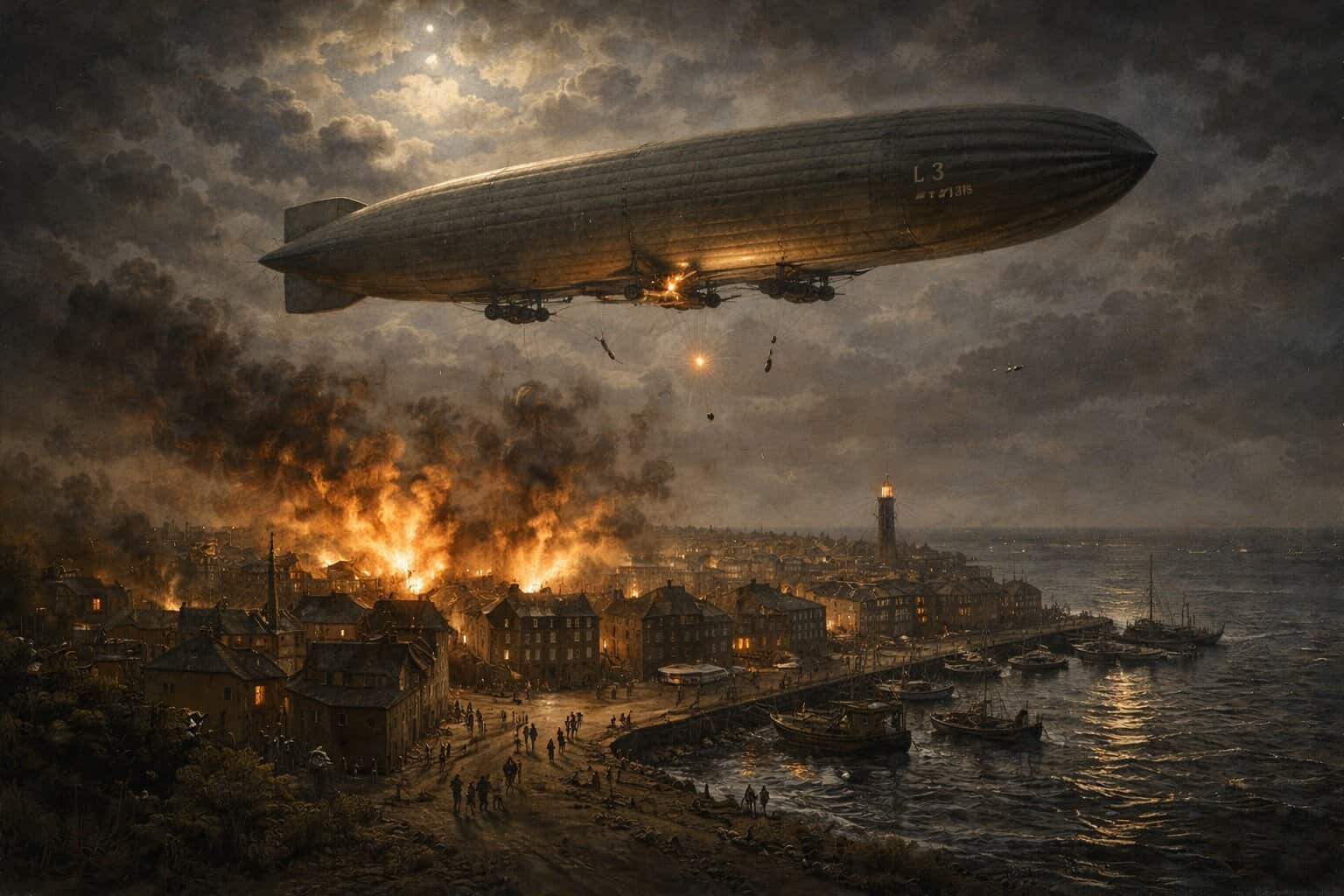 First Airship Raid on Britain