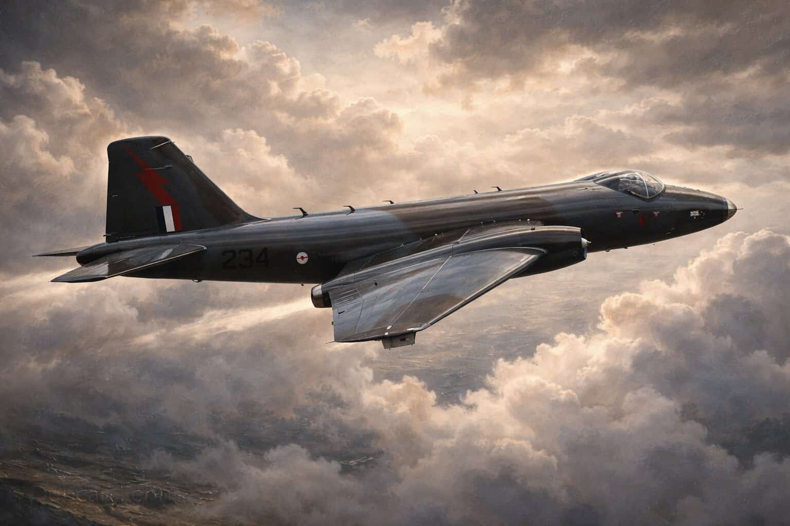 Canberra Escape at 56,000 Feet Over Derbyshire in 1958