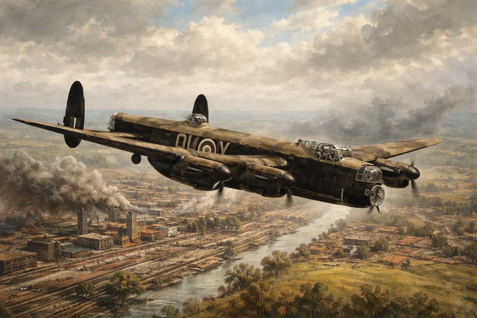 Low-Level Lancaster Strike on MAN Works at Ausburg