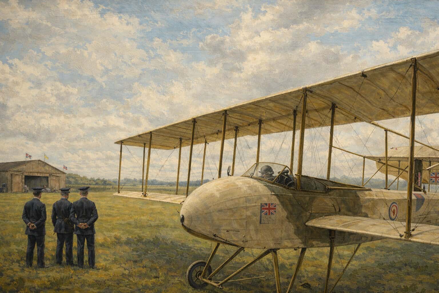 Naval Officers Begin Flying Training at Eastchurch