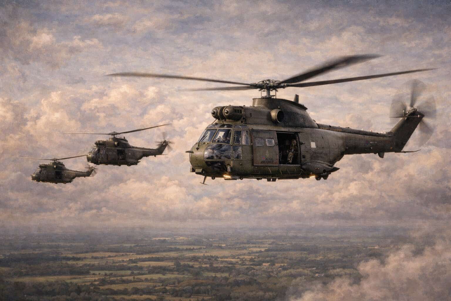 RAF Puma Farewell Flight Marks the End of 54 Years