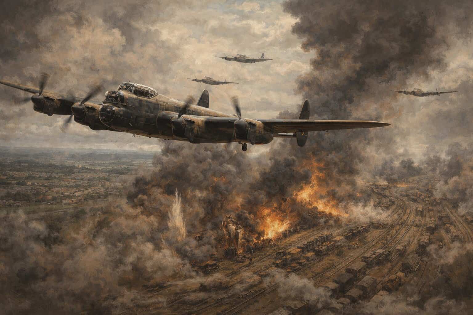 Railway Offensive Opens with Bomber Command Strike