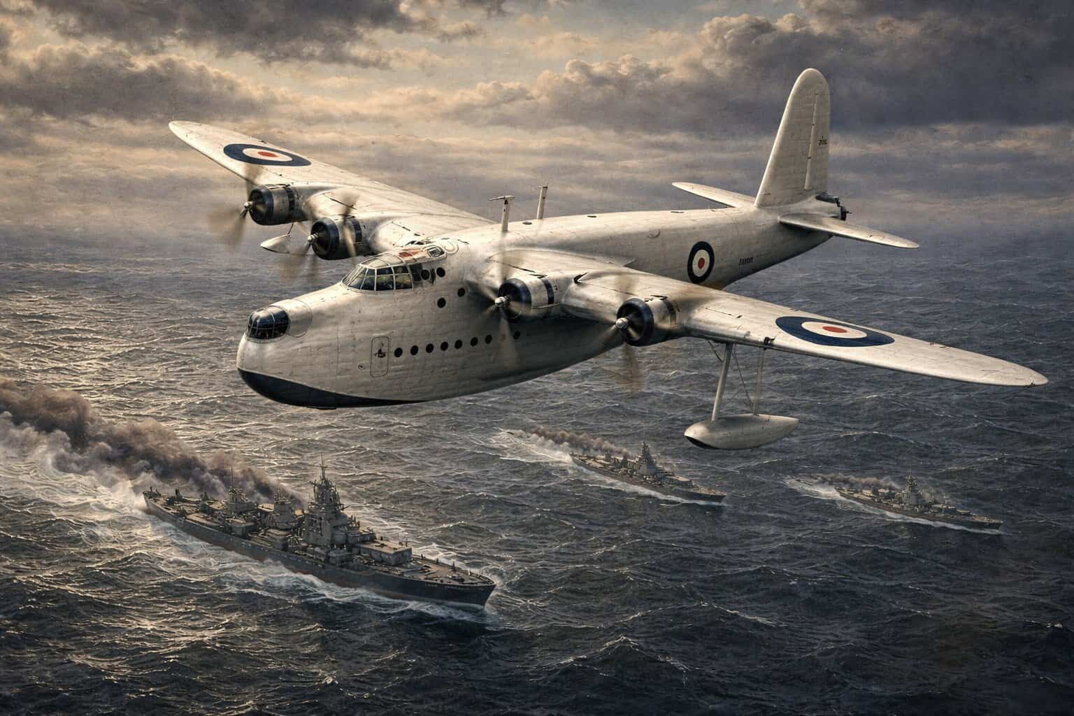 Sunderland Sights German Invasion Force off Norway