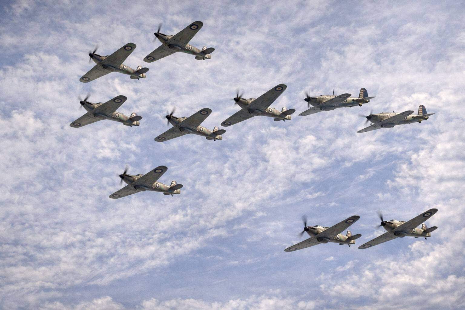 Hawker Hurricanes arrive in singapore